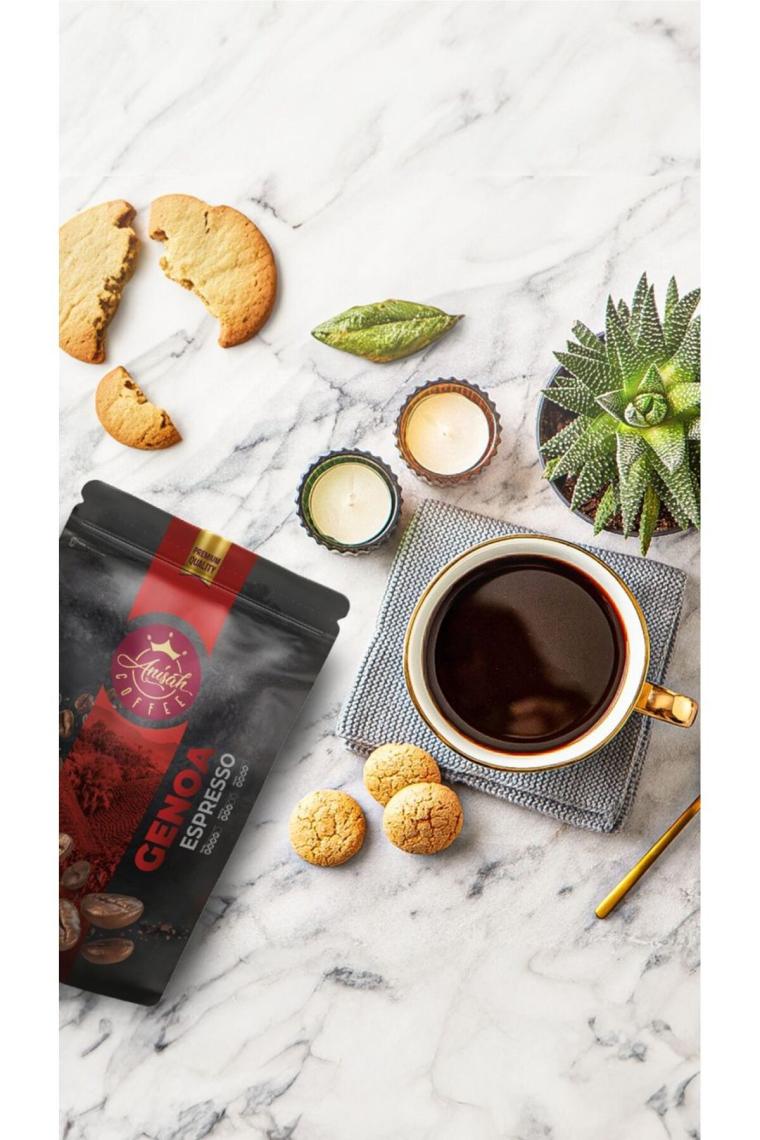 Anisah Coffee Genoa Espresso Çekirdek Kahve | 500G | Aromatik Tat ve Zengin Krema