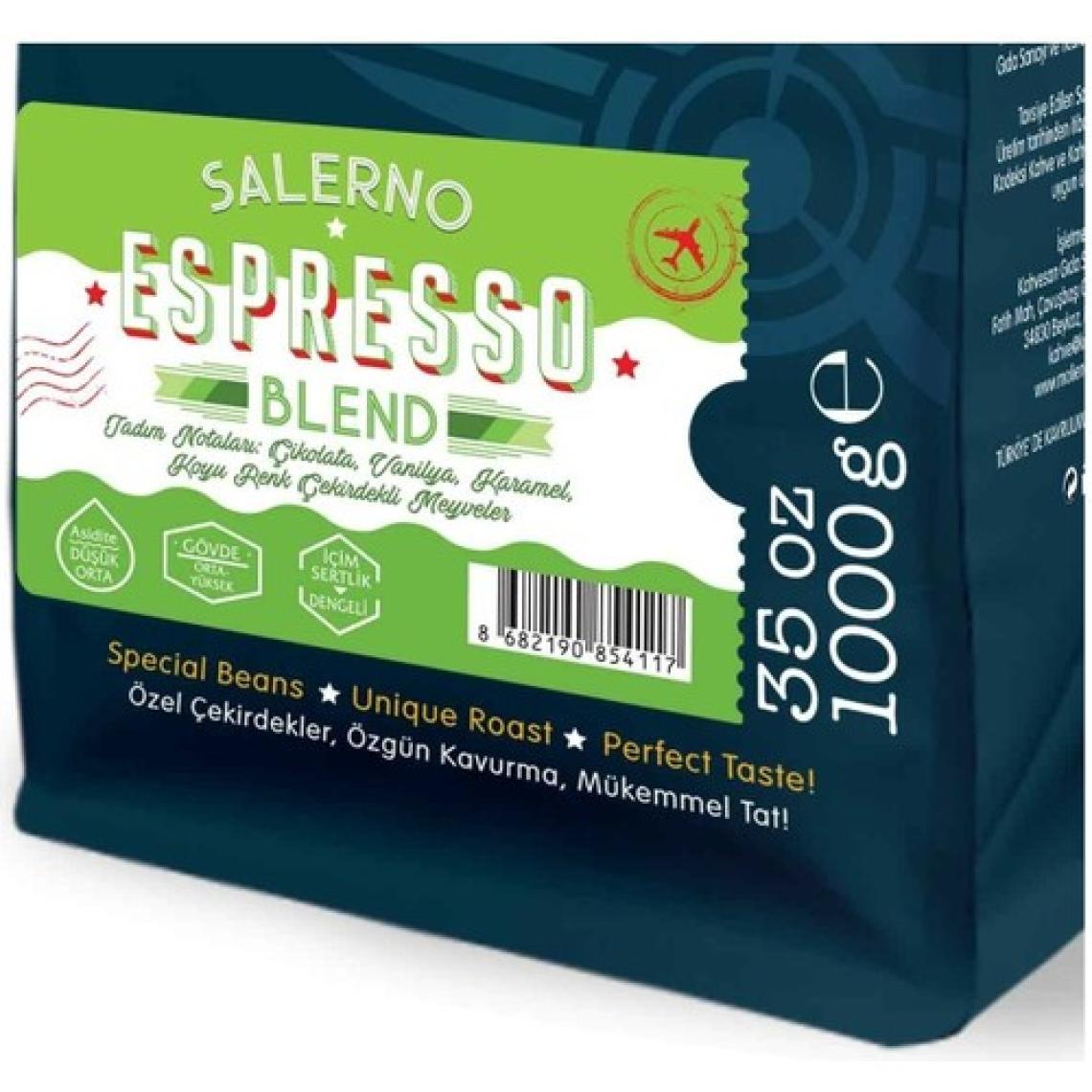 Moliendo Salerno Espresso Blend Çekirdek Kahve 1 kg