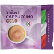 Shazel Cappuccino ve  Granüllü Çikolata Tozlu 25 gr x 12 Adet