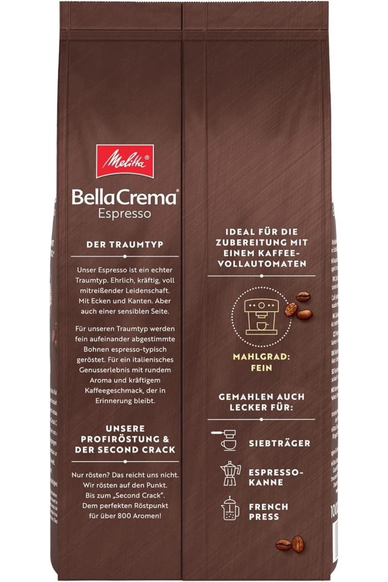 Bellacrema Espresso Çekirdek Kahve 1kg