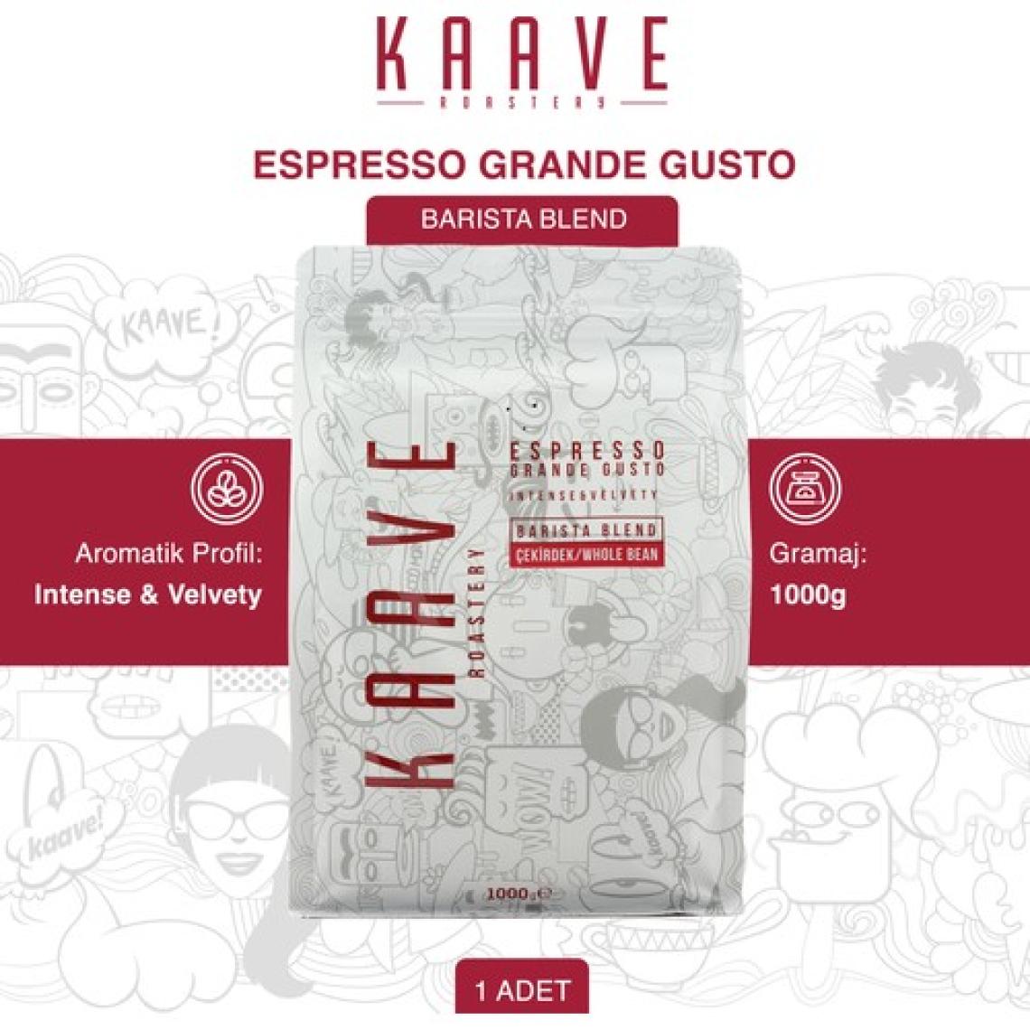 Kaave Roastery Grande Gusto Espresso Çekirdek 1 kg