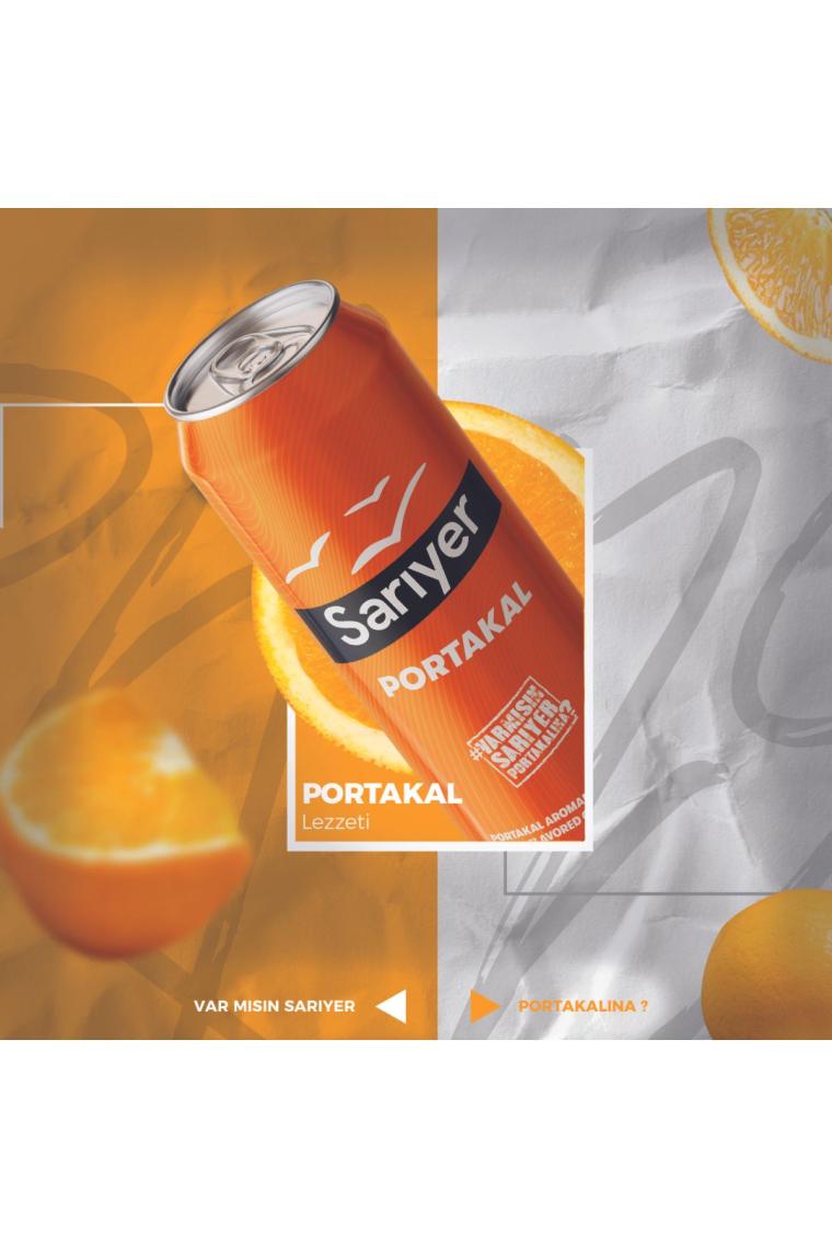 Sarıyer Portakal Aromalı Gazoz 330ML x 12 Adet