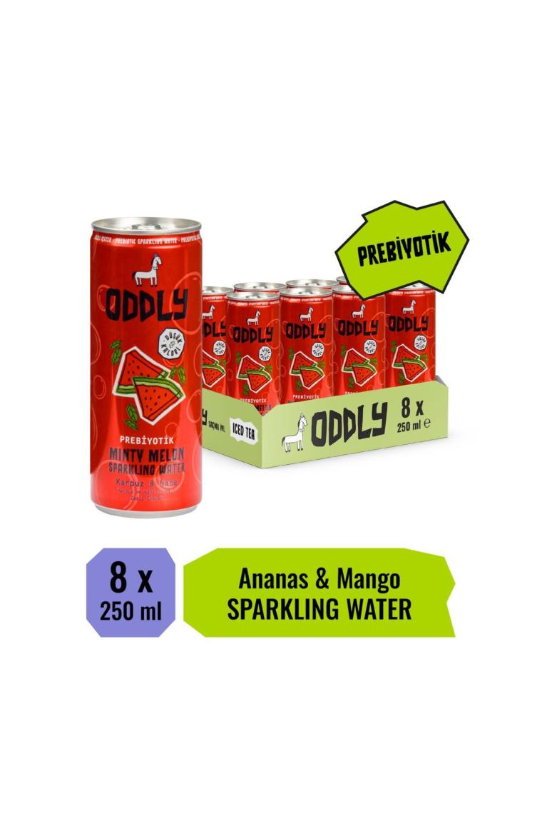 ODDLY Mınty Melon Karpuz Nane Kutu 250 ml x 8 Adet
