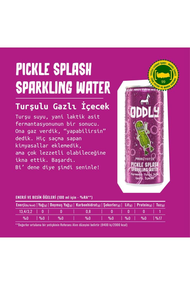 ODDLY Pıckle Splash Turşu Suyu Kutu 250 ml x 8 Adet