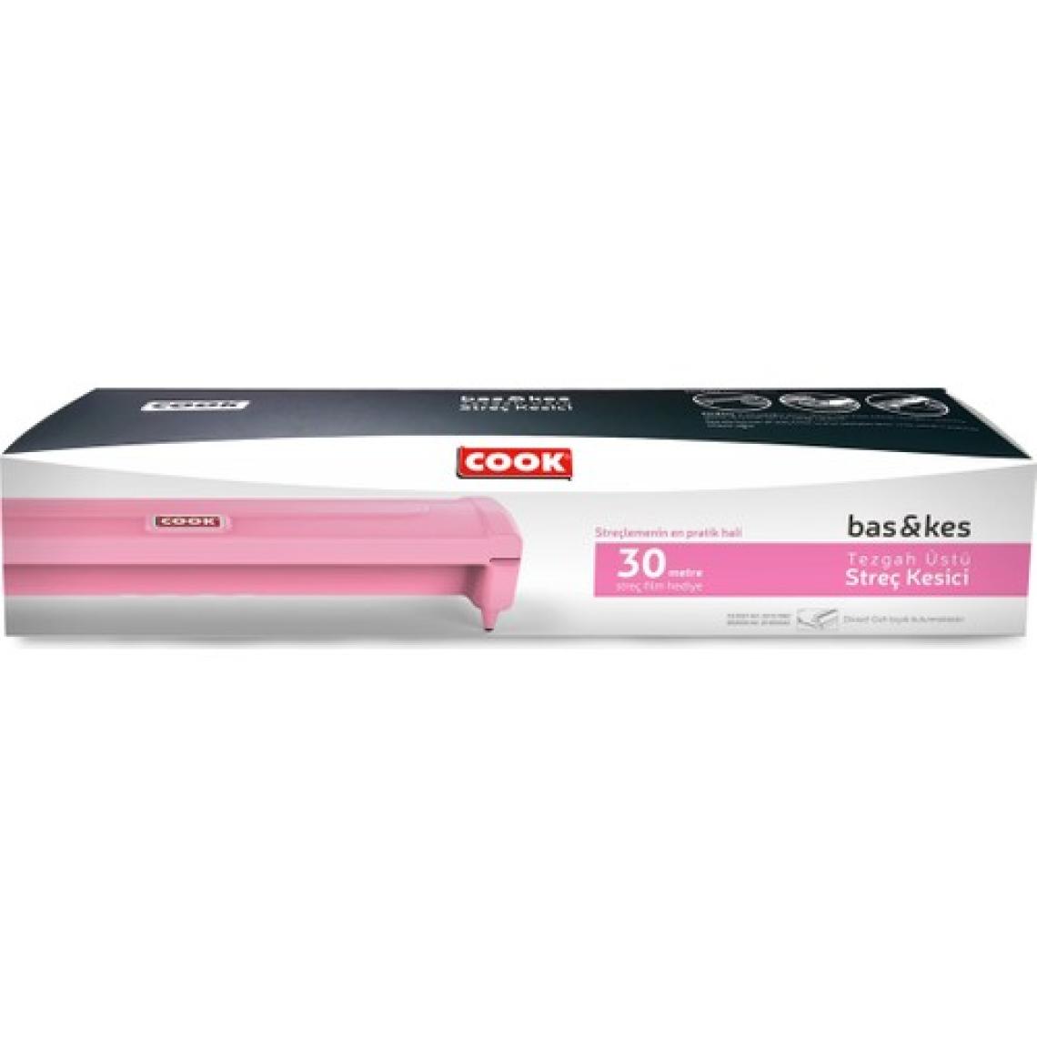 Cook Bas & Kes Strech Film 30X30 m Pembe