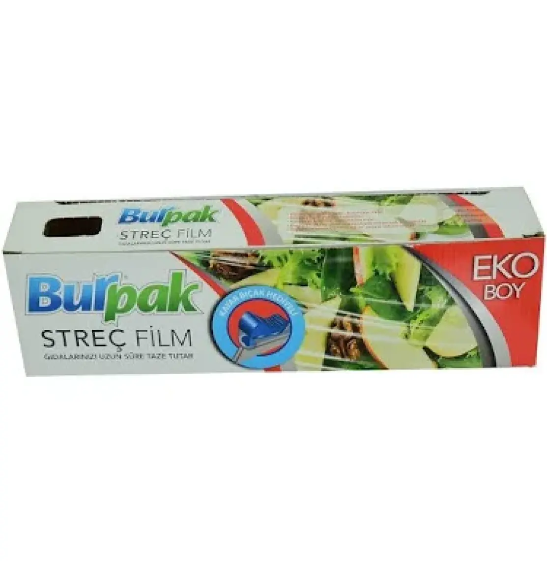 Sarı Şeffaf Mutfak Rulo Streç Film Folyo - 30 Cm. X 166 Metre - 9 Mikron - Gıdaya Uygun
