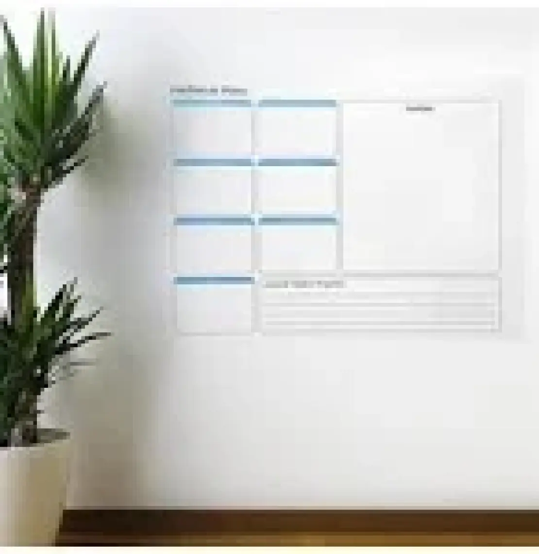 Cherche Haftalık Planlayıcı Manyetik Duvar Stickerı Takvim 100 cm x 60 cm