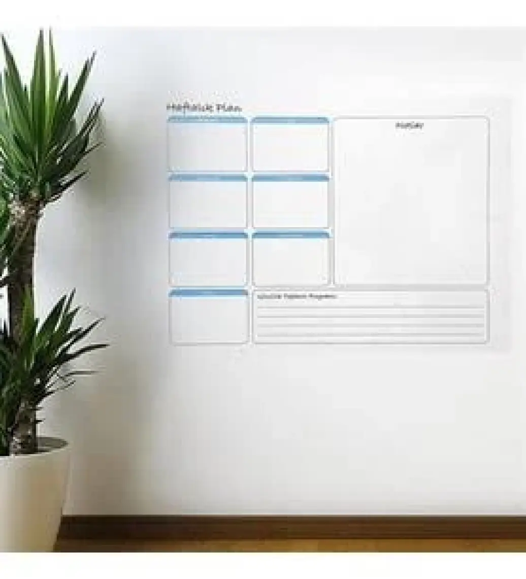 Cherche Haftalık Planlayıcı Manyetik Duvar Stickerı Takvim 100 cm x 60 cm