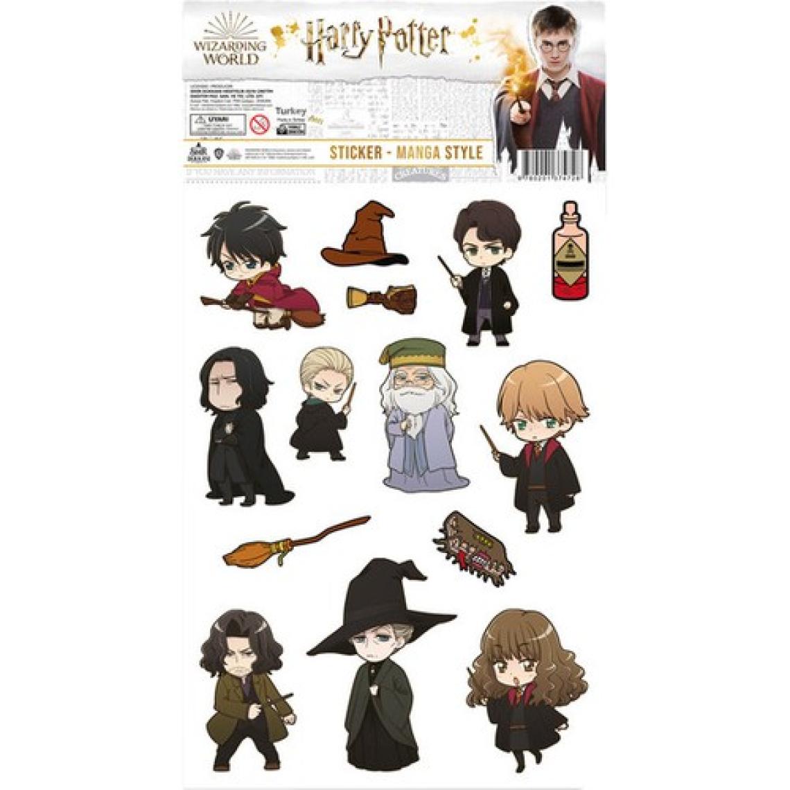 Sihir Dükkanı Harry Potter Karakterleri Manga Style Sticker Set