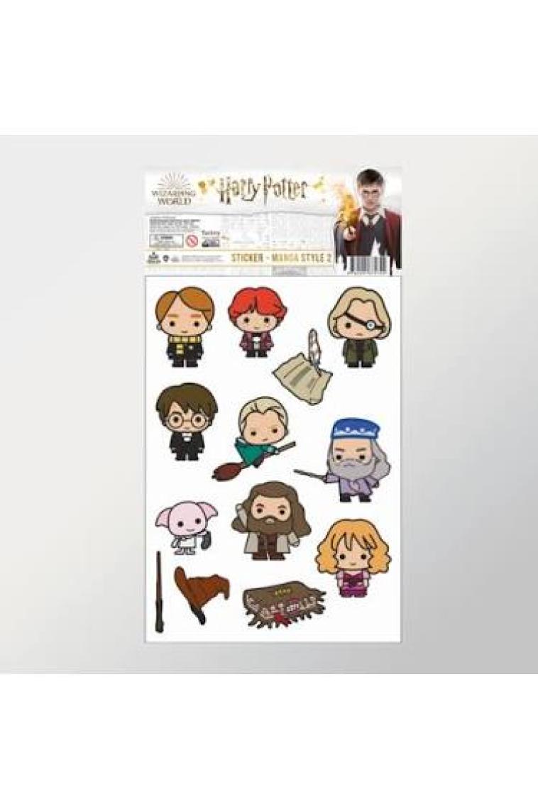 Sihir Dükkanı Harry Potter Karakterleri Manga Style Sticker Set