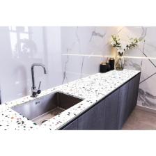 Sticker Art Tezgah Üstü Fayans Kaplama Folyosu Mutfak Tezgahı Kaplama Renkli Parçacıklar 70 cm x 1 Metre