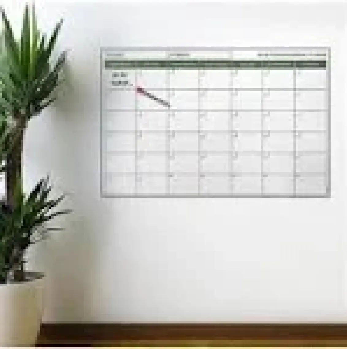 Cherche Manyetik Yapışkanlı Bir Aylık Program Planlayıcı Takvim 85X56 cm