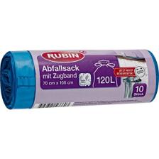 Rubin Çöp Torbası 120 lt 70 x 100  cm 10'lu Cekme Bantlı