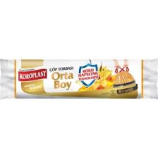 Koroplast Vanilya Kokulu Büzgülü Orta Boy Çöp Torbası 15'li