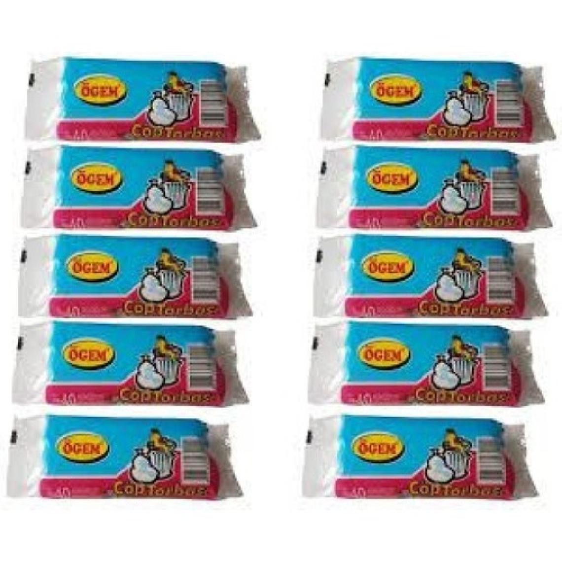 Ögem Küçük Boy Çöp Torbası 40x50 cm 40 Lı Rulo x 10 Paket = 400 Adet
