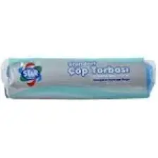 Star Plus Çöp Torbası Battal Boy 75X90 Cm. Mavi Renk