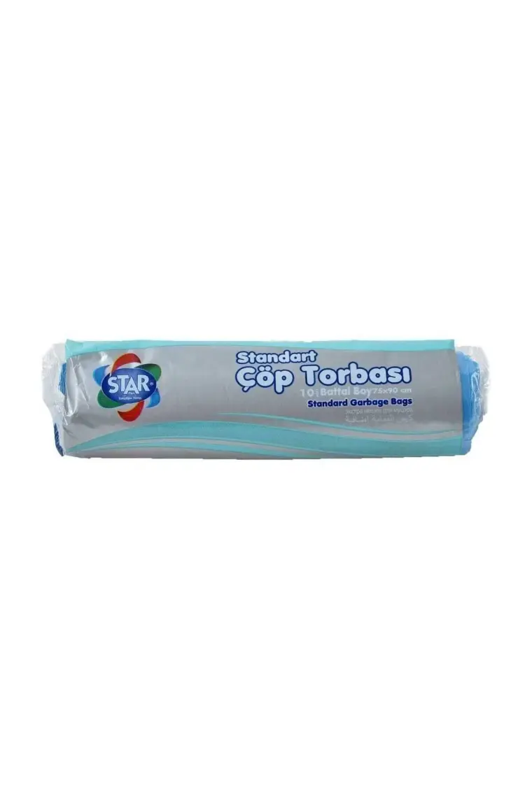 Star Plus Çöp Torbası Battal Boy 75X90 Cm. Mavi Renk