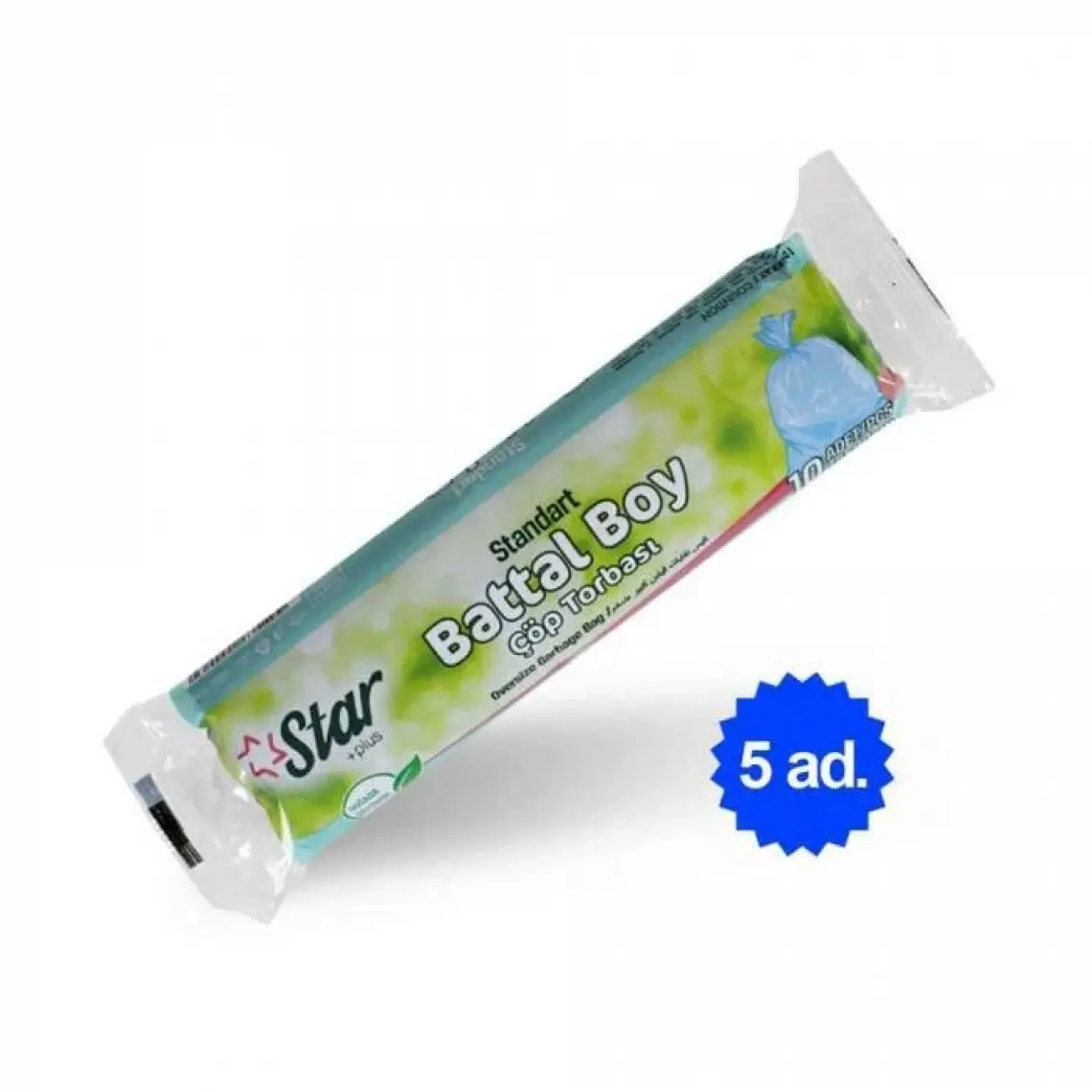 Star Plus Çöp Torbası Battal Boy 75X90 Cm. Mavi Renk