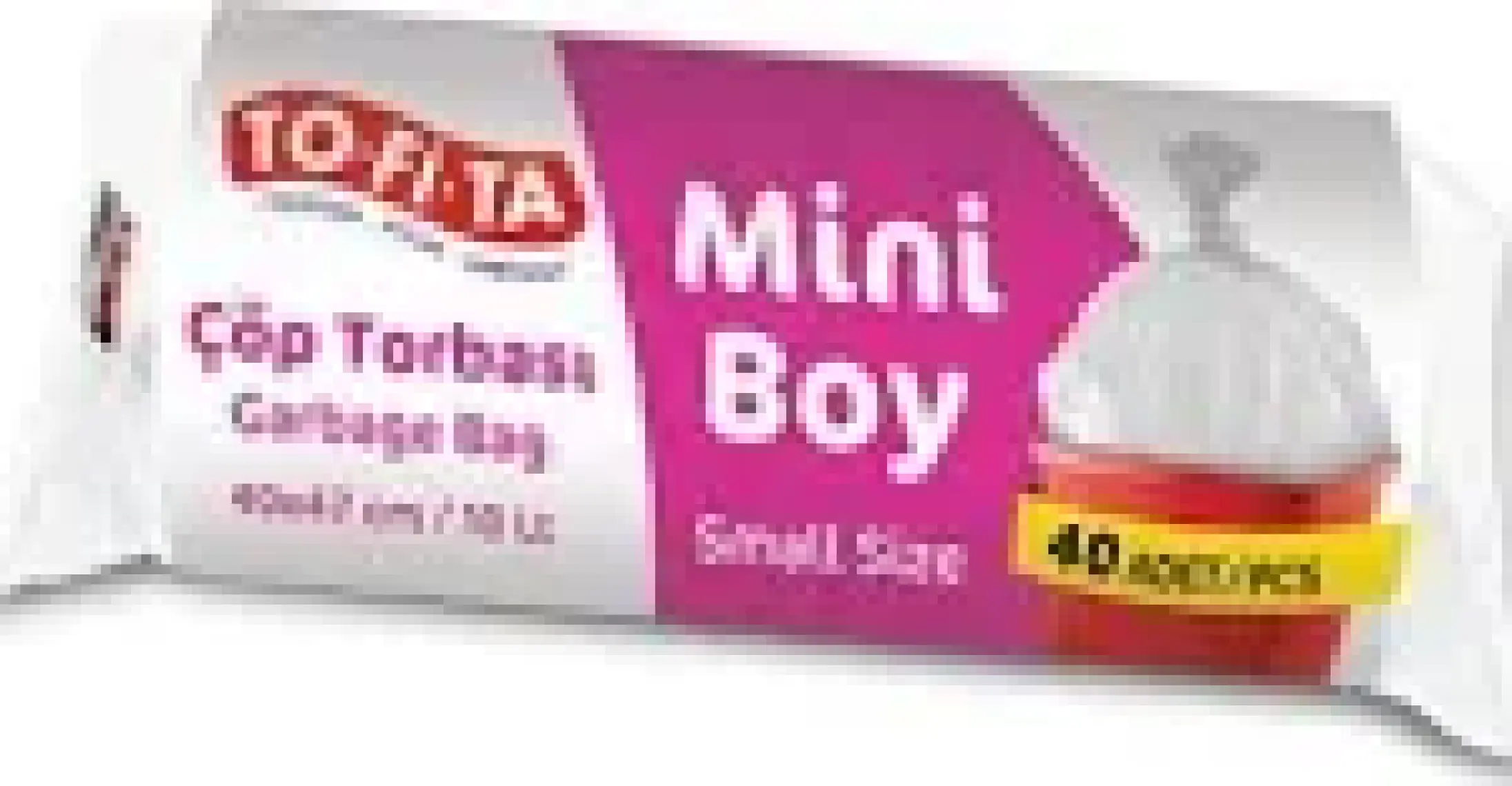 To-Fi-Ta Mini Boy Çöp Torbası 40'lı 40 x 47 cm