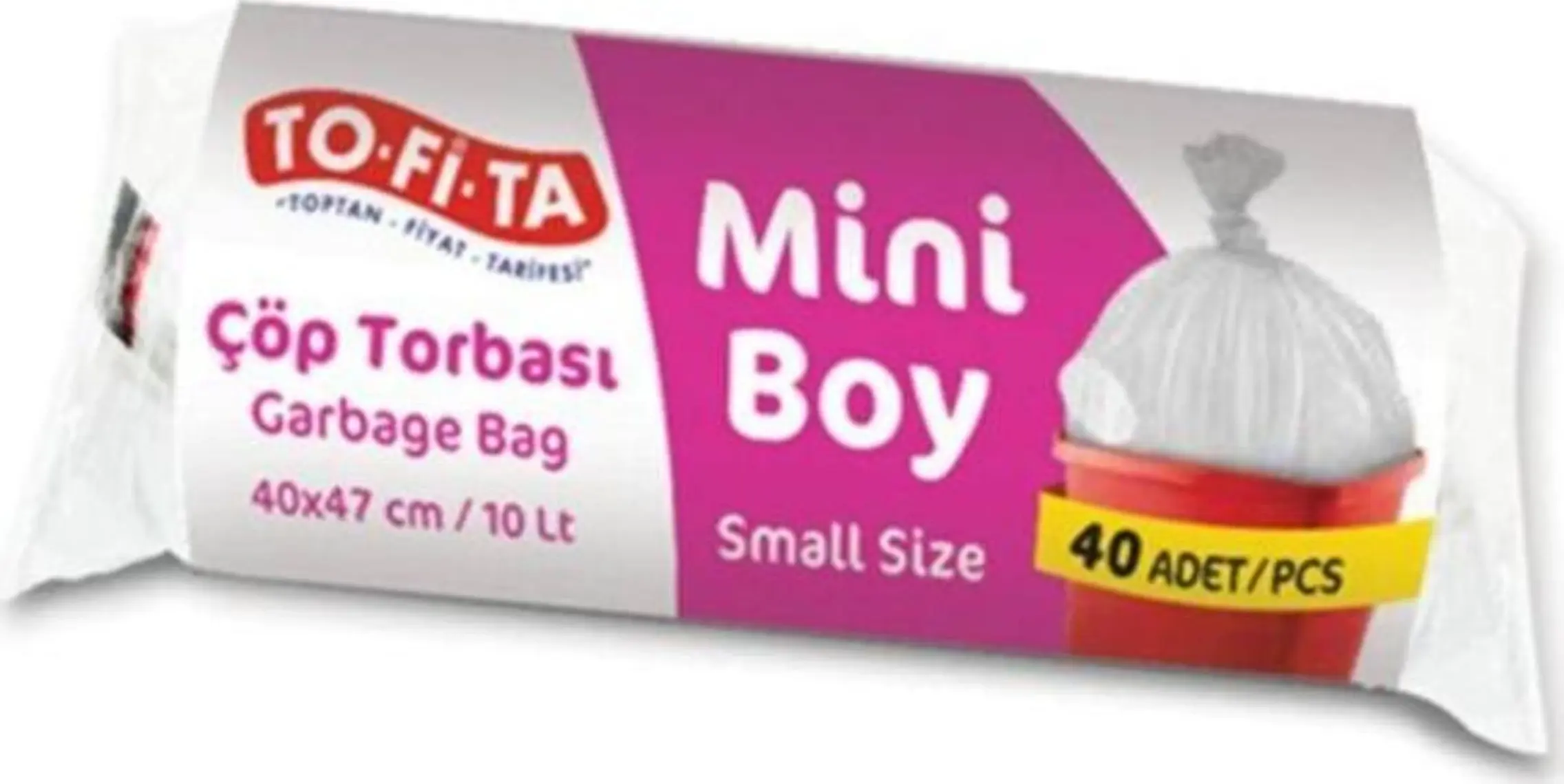 To-Fi-Ta Mini Boy Çöp Torbası 40'lı 40 x 47 cm