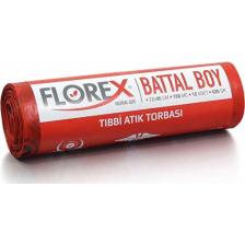 Florex Tıbbi Atık Çöp Poşeti 72x95 630 GR 10 Rulo