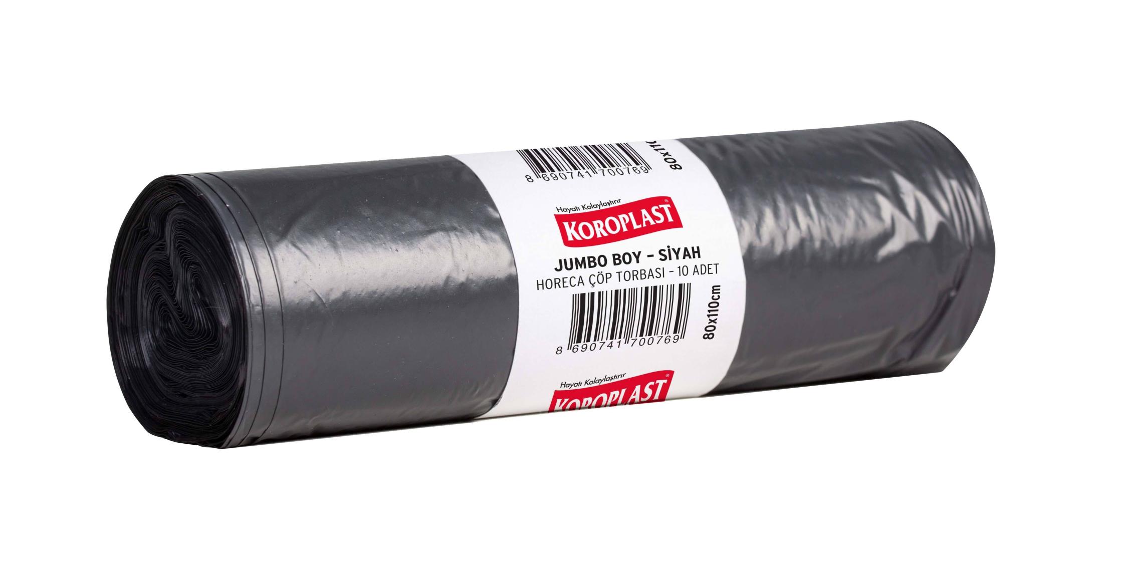 Çöp Poşeti Jumbo Endüstriyel (20 Rulo x 10 Adet) 80 x 110 Cm.