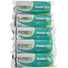 Florex Standart Mini Siyah Çöp Torbası 44x45 cm 5 Rulo