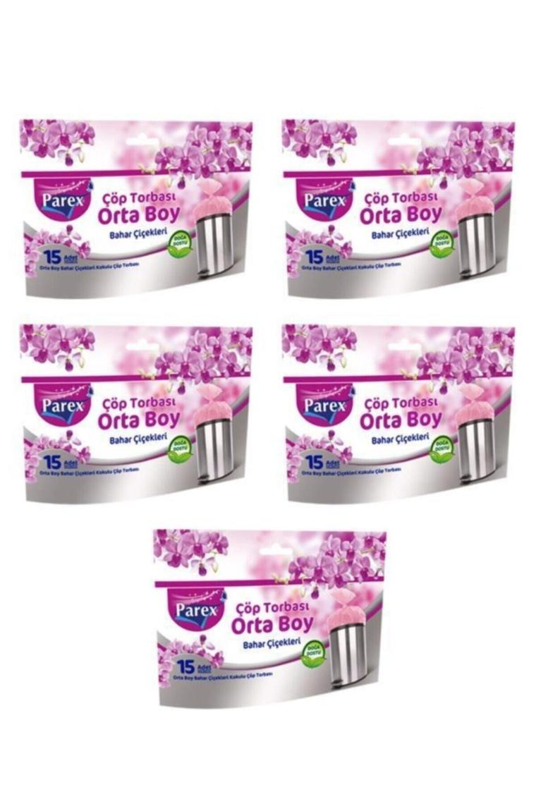 Bahar Kokulu Çöp Torbası Orta Boy 5 Paket