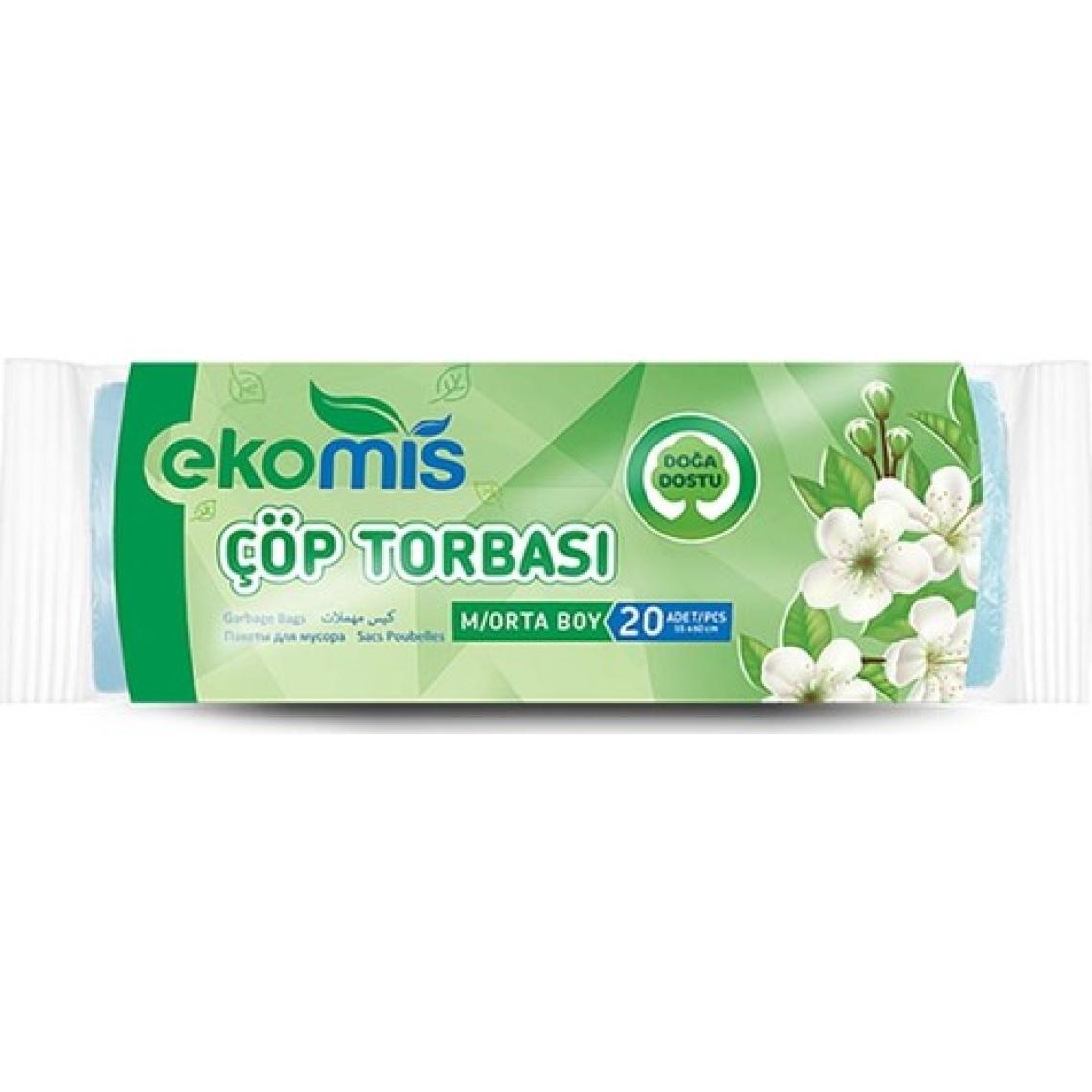 Ekomis Çöp Poşeti Orta Boy 20'li 55X60 cm