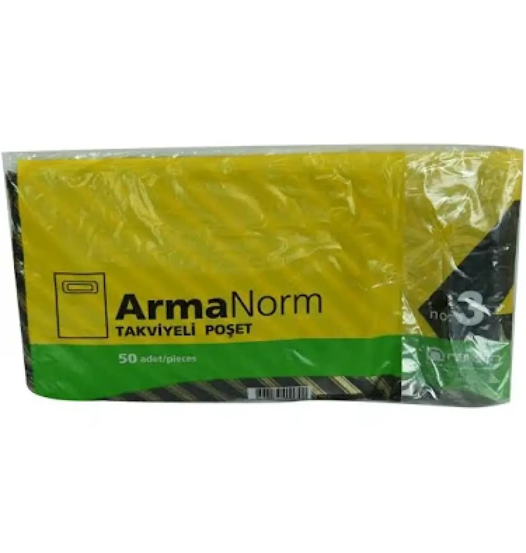Naksan EL GEÇME TAKVİYELİ POŞET 33X45 NO:3 50 ADET NAKSAN
