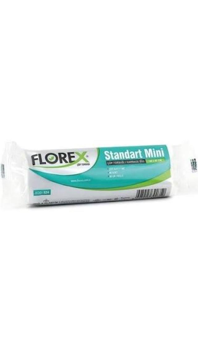 Florex Standart Mini Boy Çöp Torbası 50 Paket Paket Içi 40 Adet