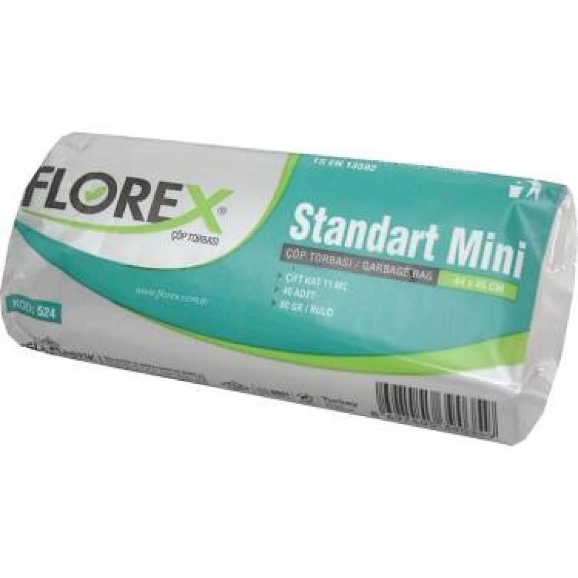 Florex Standart Mini Boy Çöp Torbası 50 Paket Paket Içi 40 Adet