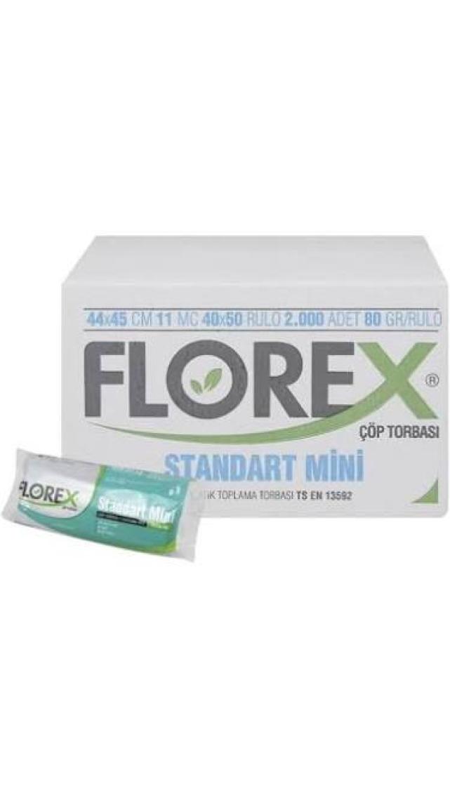 Florex Standart Mini Boy Çöp Torbası 50 Paket Paket Içi 40 Adet