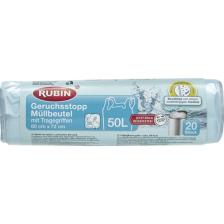 Rubin Çöp Torbası 50 lt 60 x 72  cm 20'li Kulplu