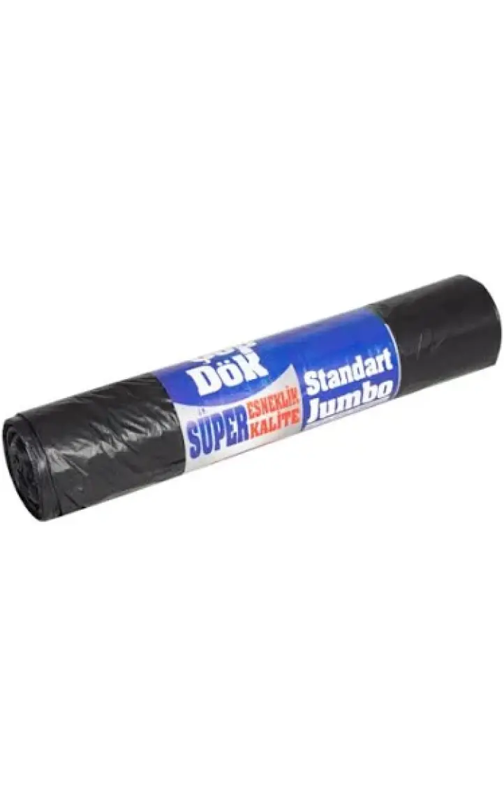 Starplus 80 x 110 cm Astarlı 3 Katlı Siyah Çöp Poşeti  Standart Jumbo Boy 20'li 1000 gr