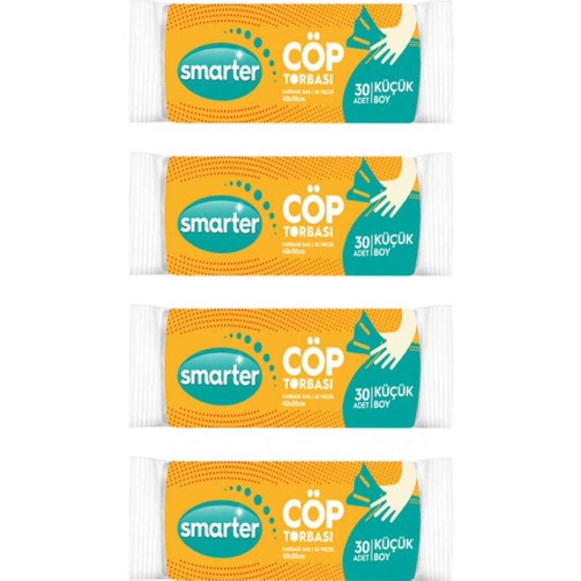 Smarter 4'lü Küçük Boy Çöp Torbası Mini 40x50 cm
