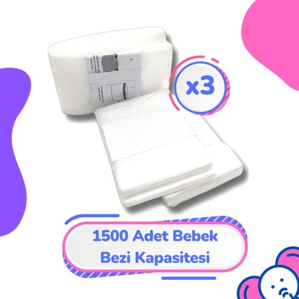 Korbell 16L Uyumlu Yerli Çöp Poşeti - 3 Paket - 1500 Bez Kapasiteli