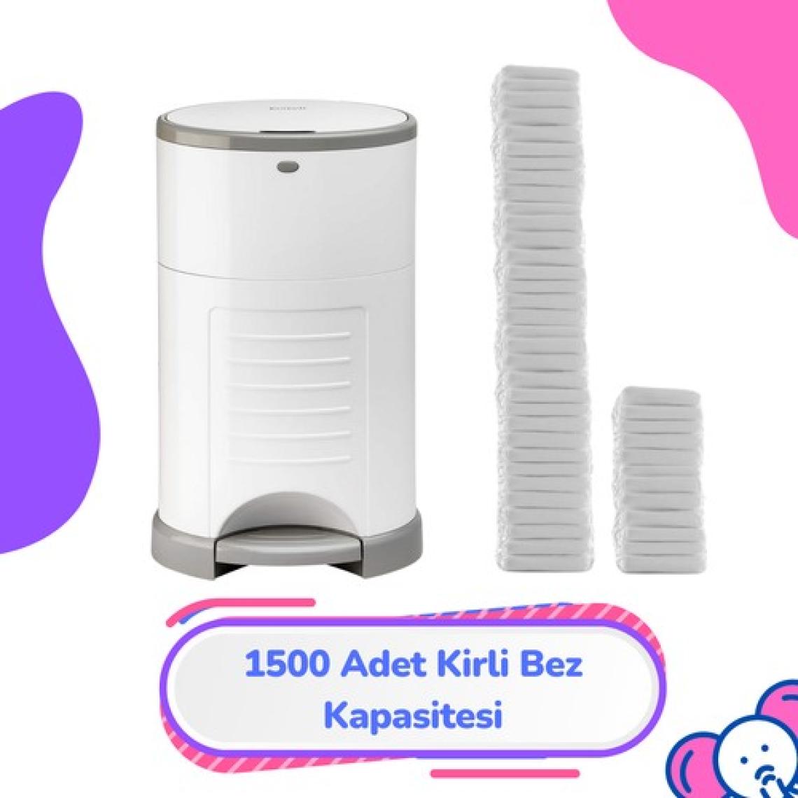 Korbell 16L Uyumlu Yerli Çöp Poşeti - 3 Paket - 1500 Bez Kapasiteli