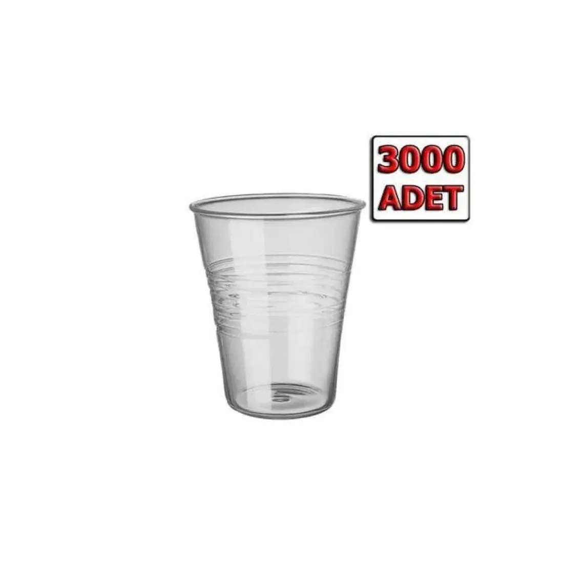 Niceplast Plastik Pet Bardak 180 cc Şeffaf 3000 Adet