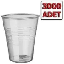 Niceplast Plastik Pet Bardak 180 cc Şeffaf 3000 Adet