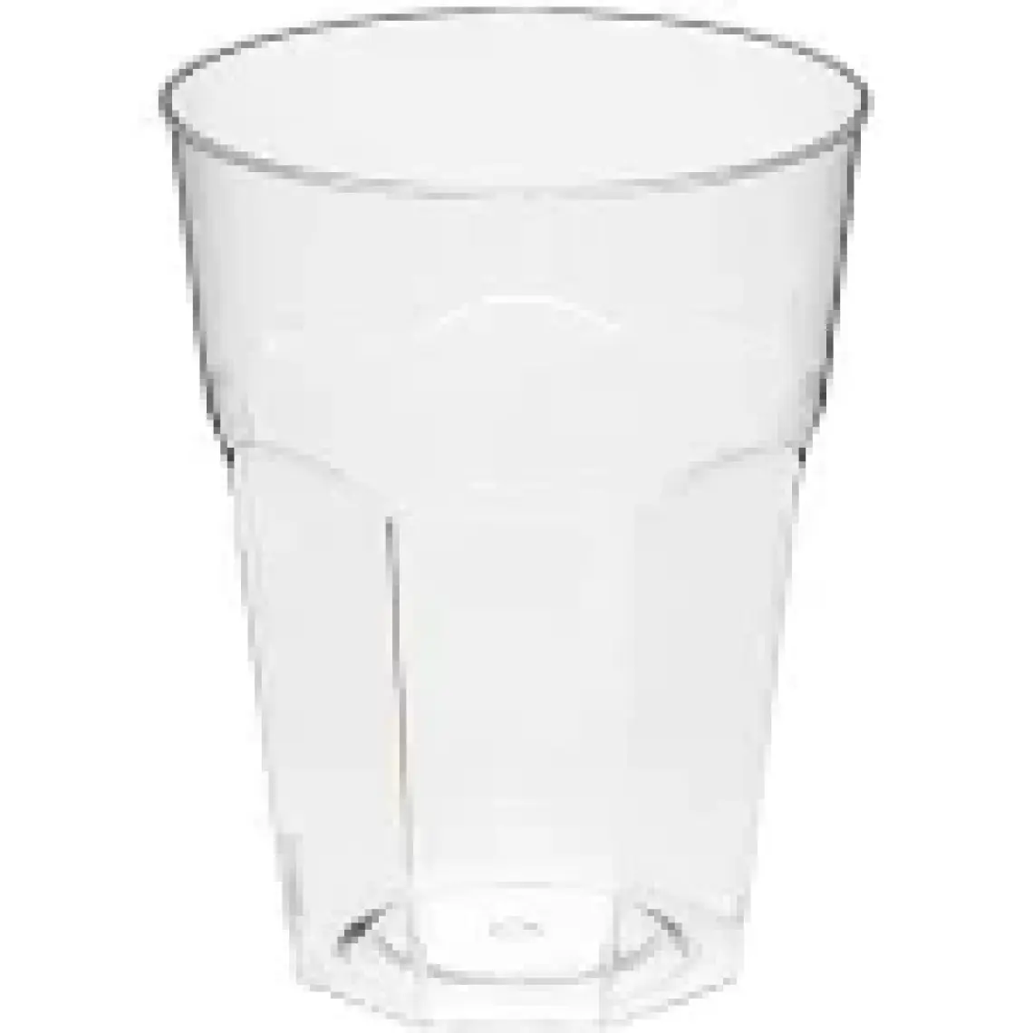 350 ml Sert Plastik Kristal Bardak 20'li
