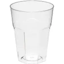 350 ml Sert Plastik Kristal Bardak 20'li