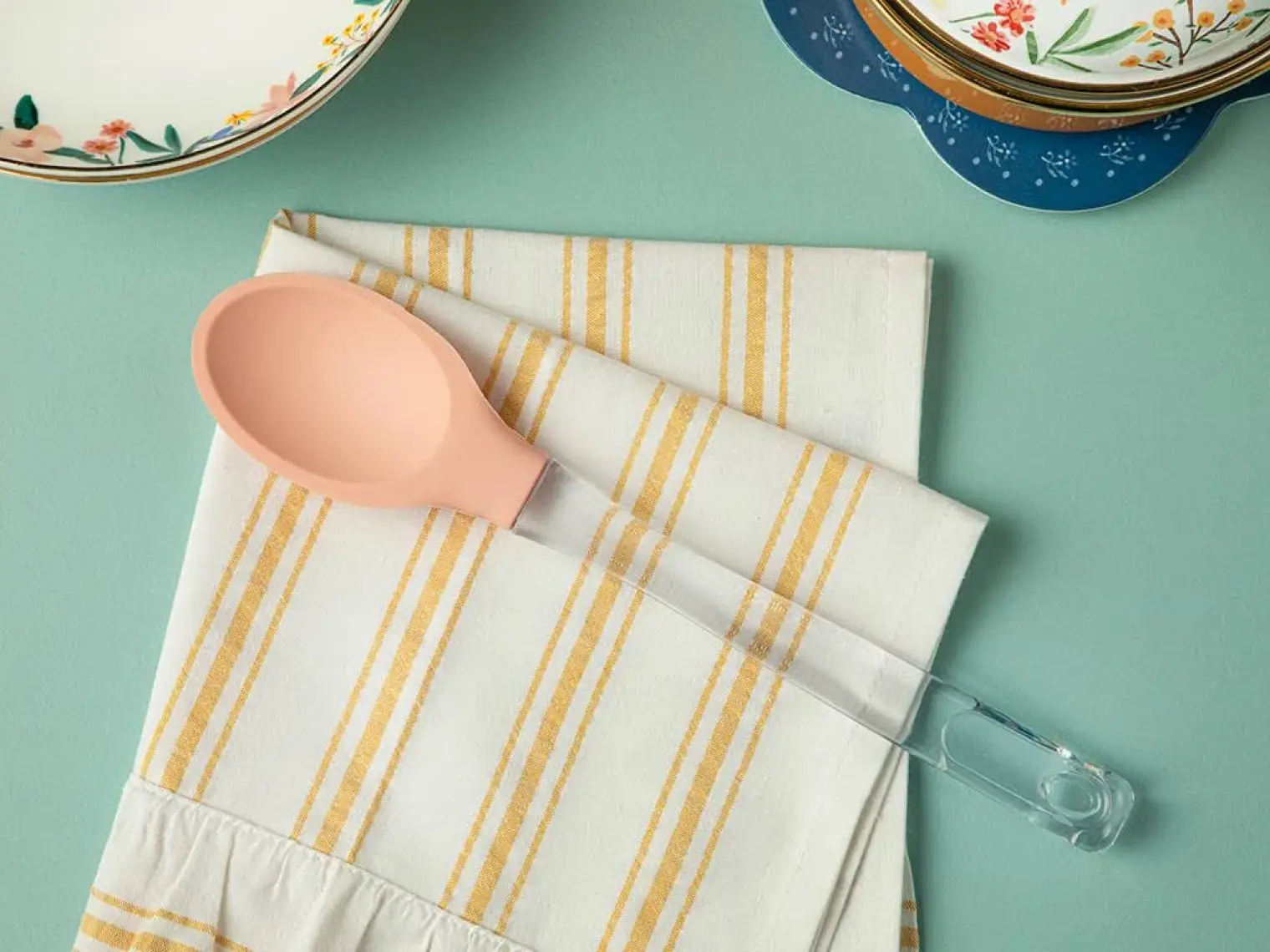 English Home Haky Silikon Servis Kaşığı 29 cm Somon