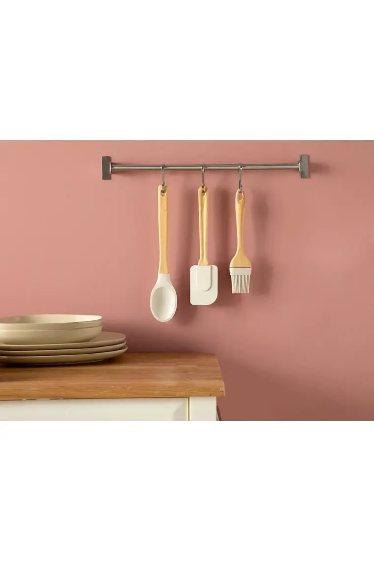 English Home Eddy Silikon Servis Kaşığı 29 cm Açık Bej
