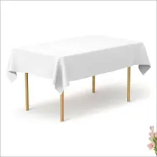 Kikajoy Beyaz Plastik Masa Örtüsü 137 x 270 cm