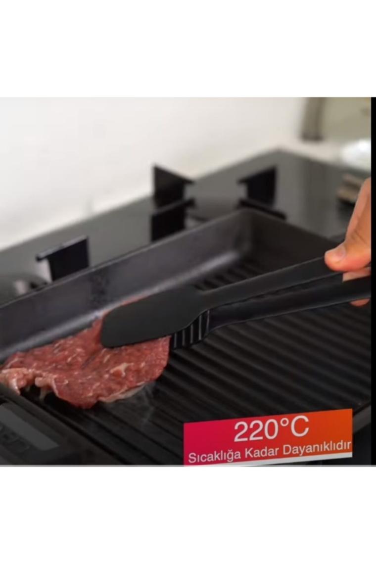 Group - Gnarp Tarz Servis ve Izgara Maşası - Yanmaz Yapışmaz Maşa - Barbekü Maşası - 30 cm