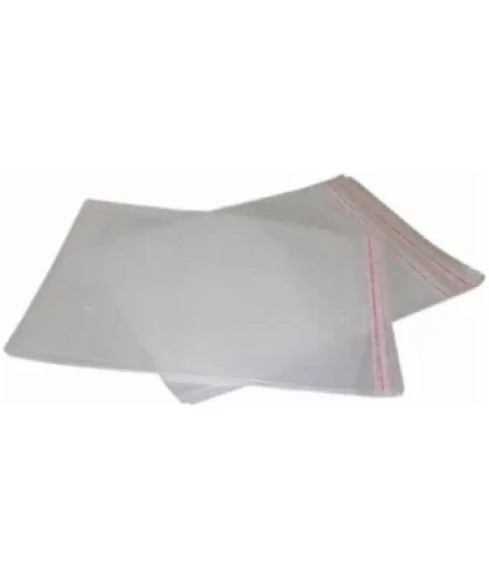 Carpcorn 10X15+5 Cm. (10*20) 50 Adet - Şeffaf Bantlı Yapışkanlı Jelatin Poşet
