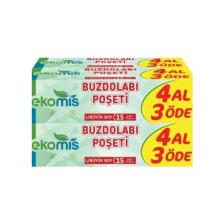 Ekomis Buzdolabı Poşeti Büyük Boy 30 x 45 cm x 4 Paket