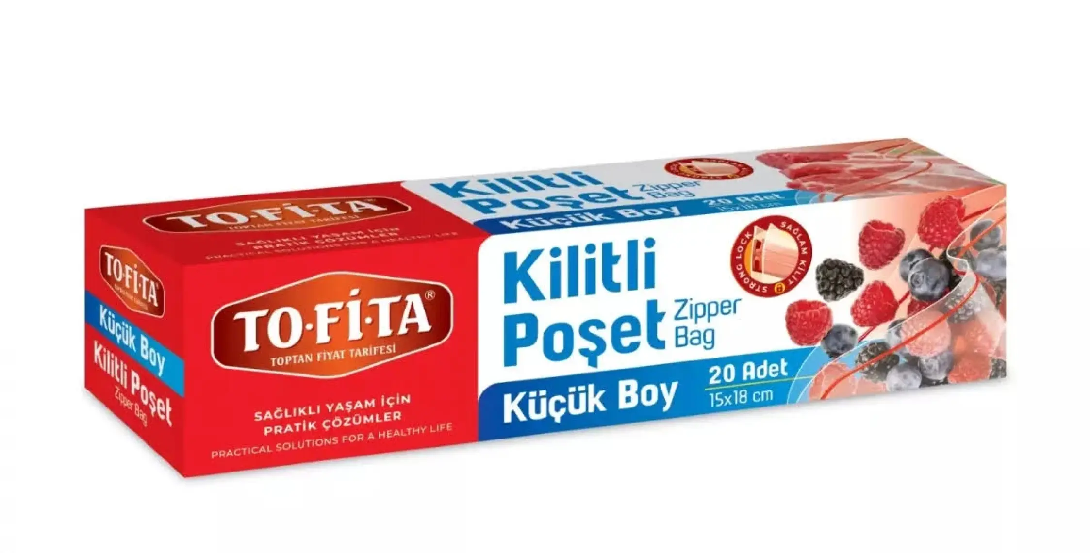 To-Fi-Ta Küçük Boy Kilitli Poşet 10'lu 14X19 cm
