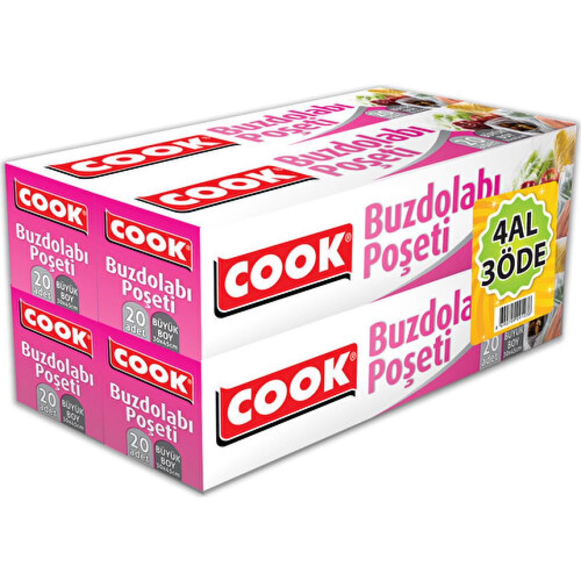 Cook Buzdolabı Poşeti Büyük Boy 30X45Cm